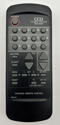 CCD 076R074180 Closed Caption Decoder TV Remote Control Tested Works VGUC