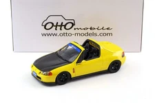 Otto 1996 Honda Del Sol Spoon Phoenix Yellow w/ Black Hood 1:18 OT1154