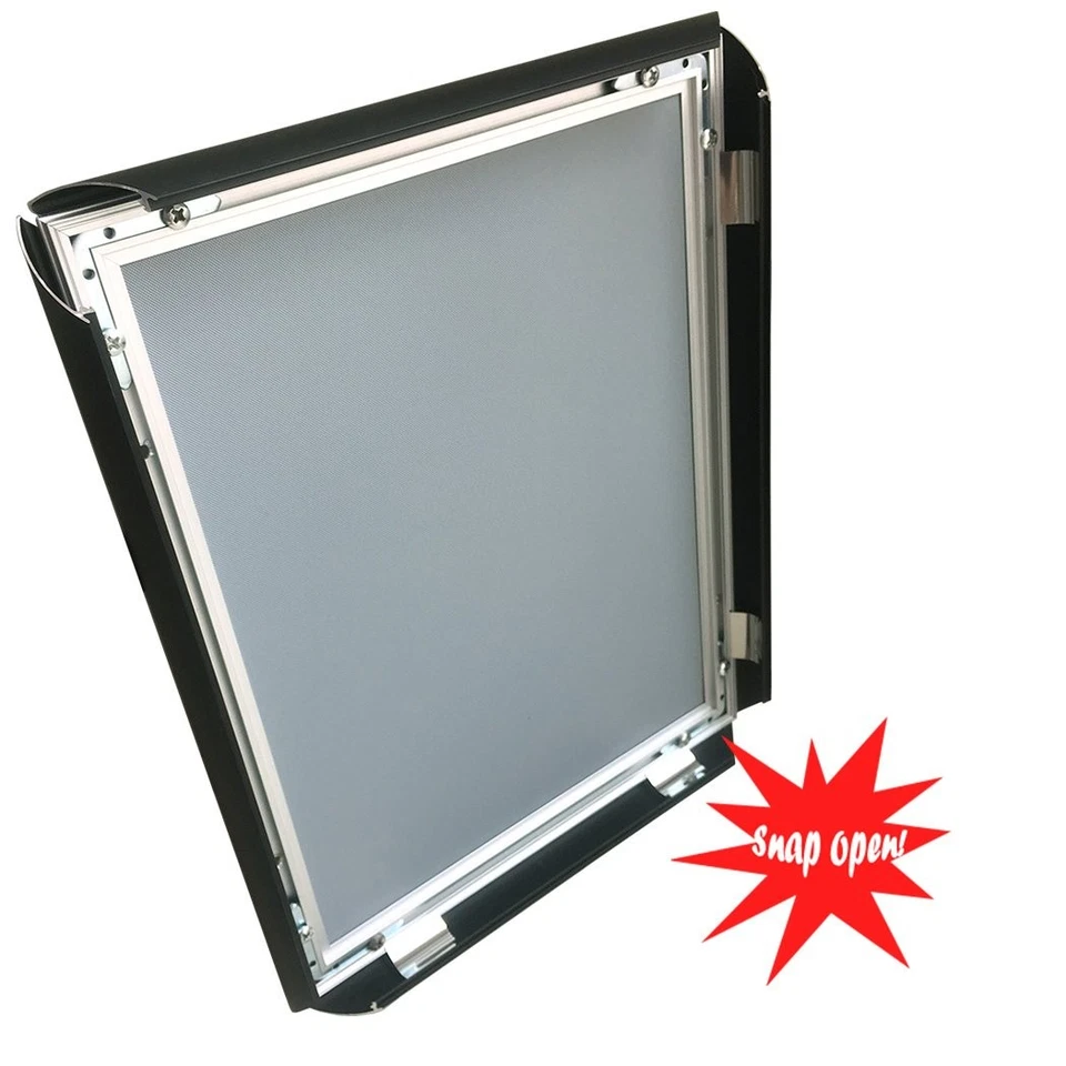 Black color Snap Picture Poster Frame Wall Mounting, 8.5 x 11 Inch Size Front... - Image 3 of 4