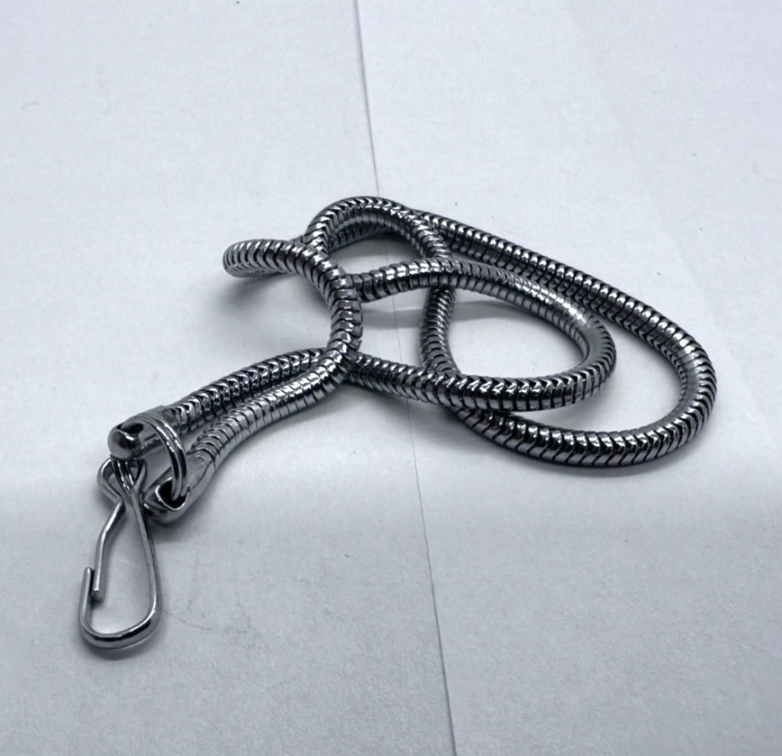 VTG Metal Snake Chain Camera Wrist Strap w Clip  7”