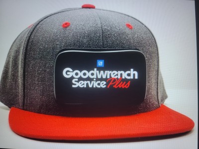 GM Goodwrench Service Plus Hat,Metal Removeable Patch,Decky Snapback 