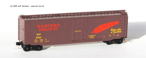 MTL MicroTrains N 32180 - 50` Boxcar Western Pacific #55933; aga NEW, ohne OVP | Zustand: Gebraucht