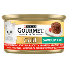 7613035464032 Gourmet Gold Karma dla kotów savoury cake z wołowiną i pomidorami
