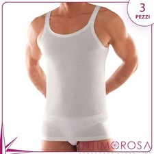 Men's Tank Top Narrow Shoulder Ciesseti 32000 In Cotton 3 Pcs