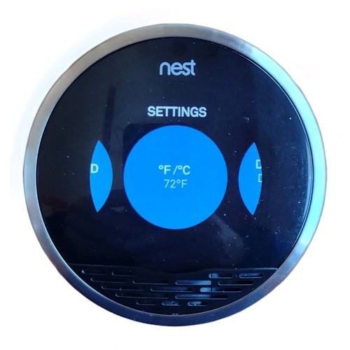 3 Nest Smart Thermostats Wi-Fi (1) 1st Gen 01A (2) 2nd Gen 02A Stainless Steel - Picture 5 of 8