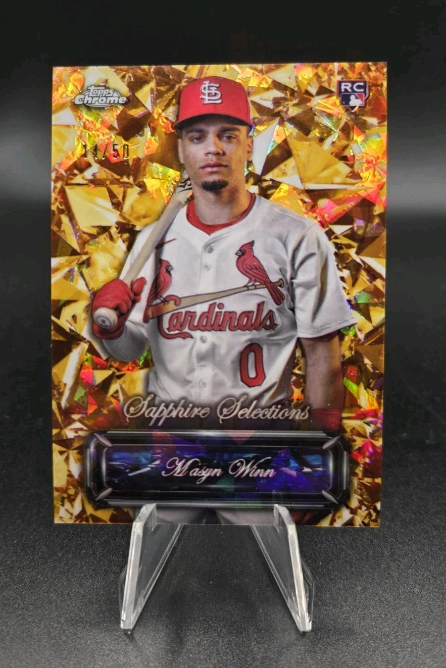 2024 Topps Update Chrome Sapphire Masyn Winn Selections Gold RC /50 SS-21