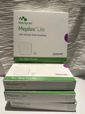 Mepilex Lite Dressing 4 X4 20 Pieces 4 Boxes Of 5 New