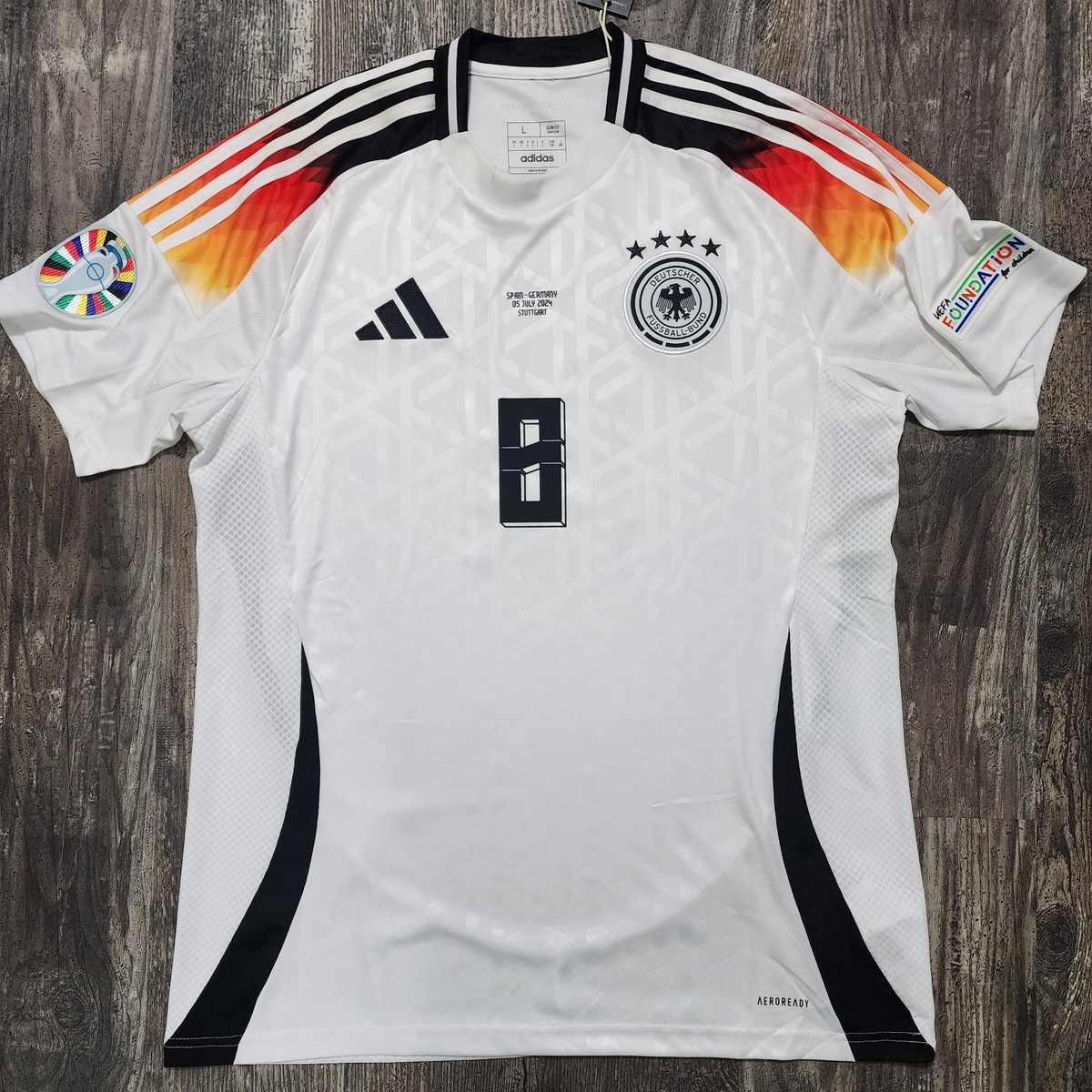2024 Adidas Germany Home Soccer Jersey Toni Kroos Men L UEFA Euro