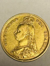 1889S Half sovereign Jubilee Head Un-slabbed Rated AEF Type A just 28.8K Minted.