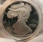 1990 S American Silver Eagle - Choice Proof Bullion $1 Coin OGP COA Q-7590s2