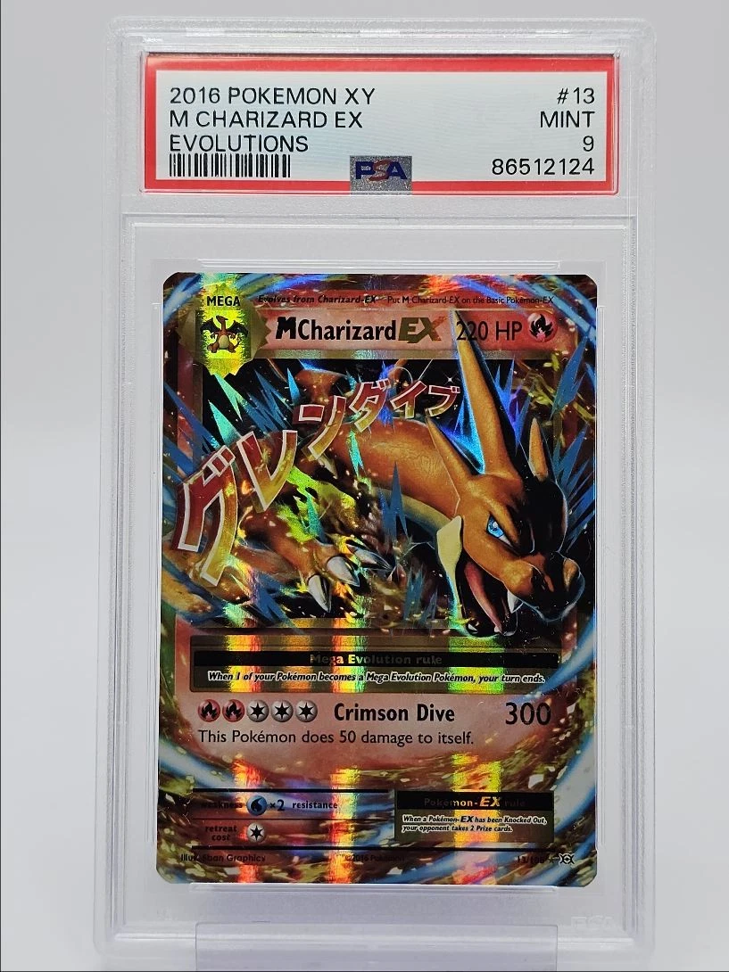 Charizard Pokémon TCG Grade 9 Evolutions Individual Collectible