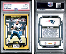 TOM BRADY 2023 PANINI SCORE #287 GOLD PSA 10