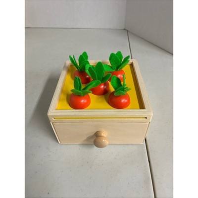 Wooden Montessori Carrot Harvest Toy Educational Fine Motor Skills Sorting Game
