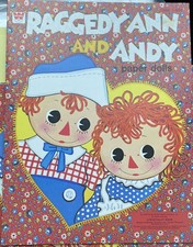 Raggedy Ann  Andy Whitman Paper Doll set NEW UNUSED 1978 Bobbs-Merrill NOS
