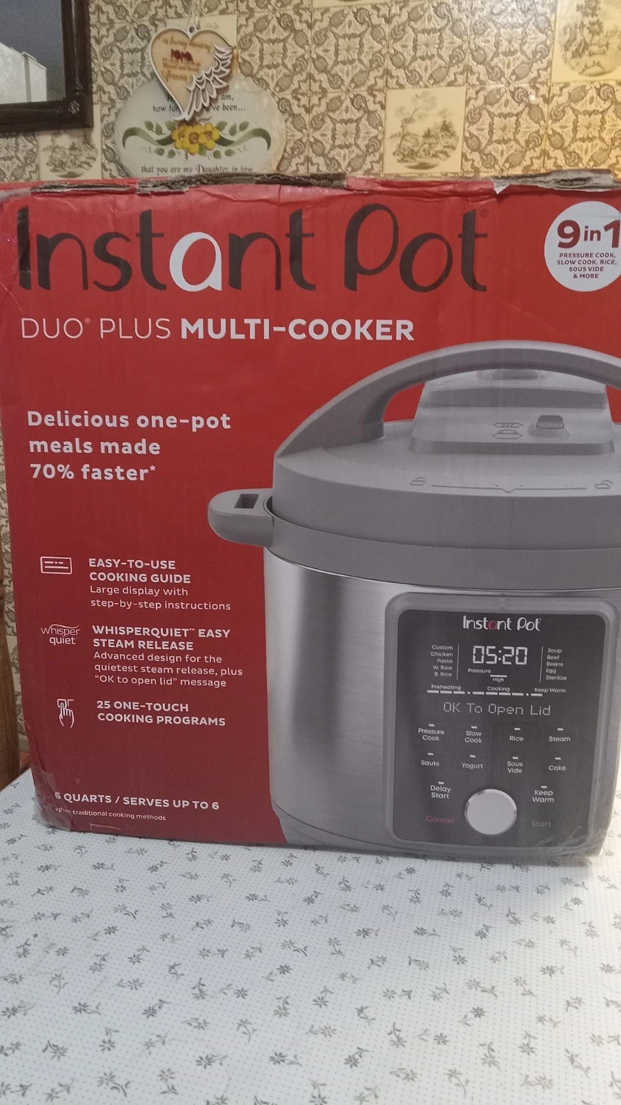 Instant Pot IP-DUO Plus 9-in-1 Electric Pressure Cooker 6 Qt