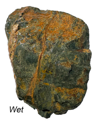 2.5 LB Rough Greenstone with Orange Iron Staining from Arizona