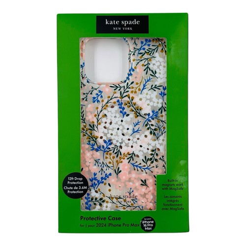 Kate Spade New York Protective Case for iPhone 16 Pro Max Multi Color Floral