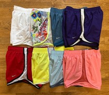 Women  s NIKE Dri-fit Running Shorts W/ Liner Size S Lot Of 8 