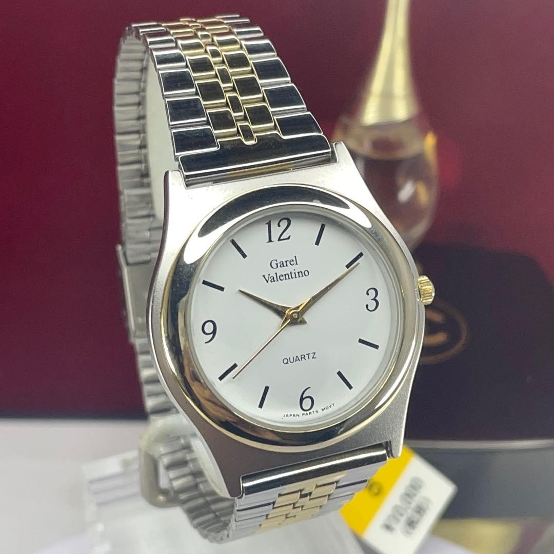 Garel Valentino Unused Quartz Watch with Genuine SS Band Two-tone 10000¥ thumbnail 6