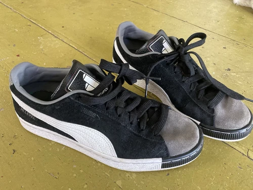 Scarpe sneakers uomo taglia 6 5 Puma Cordae X scamosciate alte livelli stringate nere 39121801