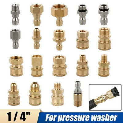 #ad 1 4Inch Quick Release Connector Coupler Fittings For High Pressure Washer amp; Hose $13.58