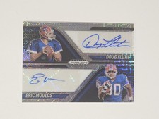 Panini 2025 Prizm Black Dual Autograph Doug Flutie Eric Moulds Bills 25/25