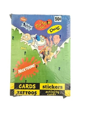 1993 Topps Nicktoons Factory Sealed Box 36 Packs Rugrats Ren & Stimpy Doug