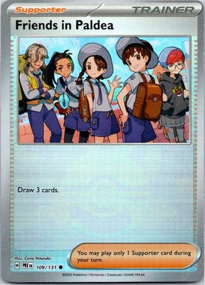 Friends in Paldea - (Poke Ball Pattern) Common SV: Prismatic Evolutions 109/131