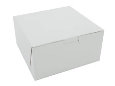 Premium Clay Coated Bakery Box 6x6x3 Inches 250 Count White Kraft Storage Box
