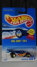 1995 Hot Wheels Sol-Aire CX4 #254 Gold Medal Speed 13578 Gold Lace MOC