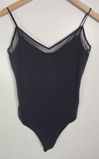Abercrombie Fitch Women's Sz. S Black Spaghetti Strap Bodysuit