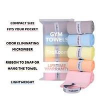Microfiber Gym Towels - Quick Dry, Highly Absorbing, Odor-Free, for Men & Women