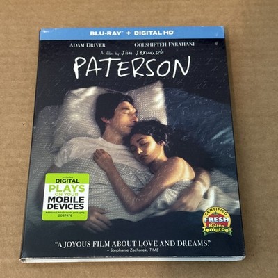 Paterson (Blu-ray, 2016) Adam Driver Golshifteh Farahani w/Slipcover RARE OOP