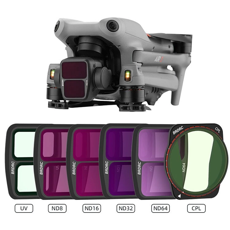 UV/CPL/ND8/16/32/64 Lens Filters Protection Drone Accessories for DJI AIR 3 - Image 2 of 4