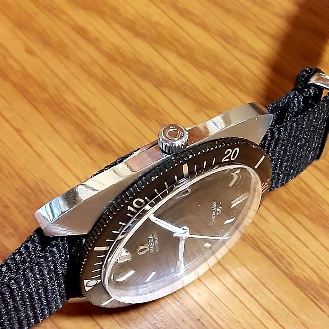 OMEGA Seamaster 120 Cal.565 Automatic Men's Watch Black Dial Nylon