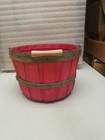 Red Wicker Basket with Handle 11" x 8" — photo 2