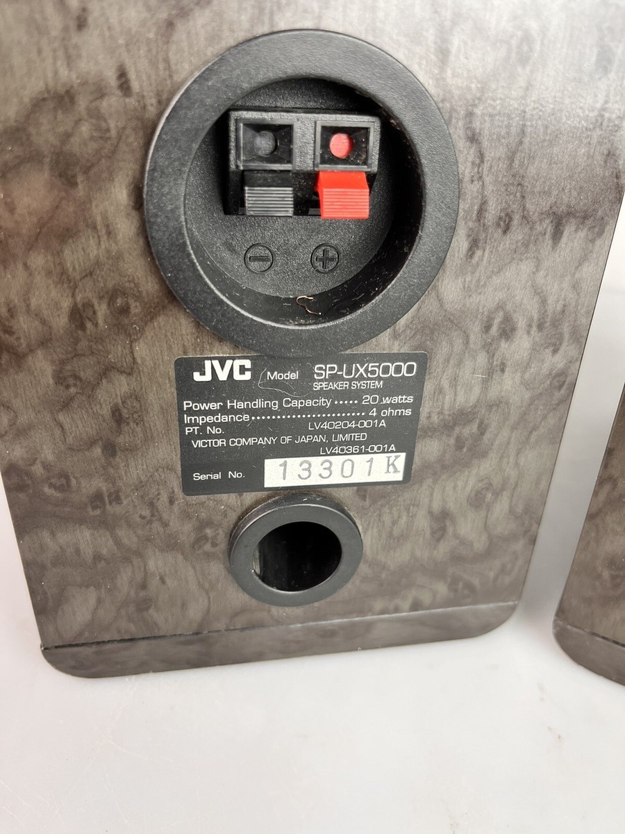 JVC SP-UX5000 Bookshelf Speakers 4 OHMS Tested Working | eBay
