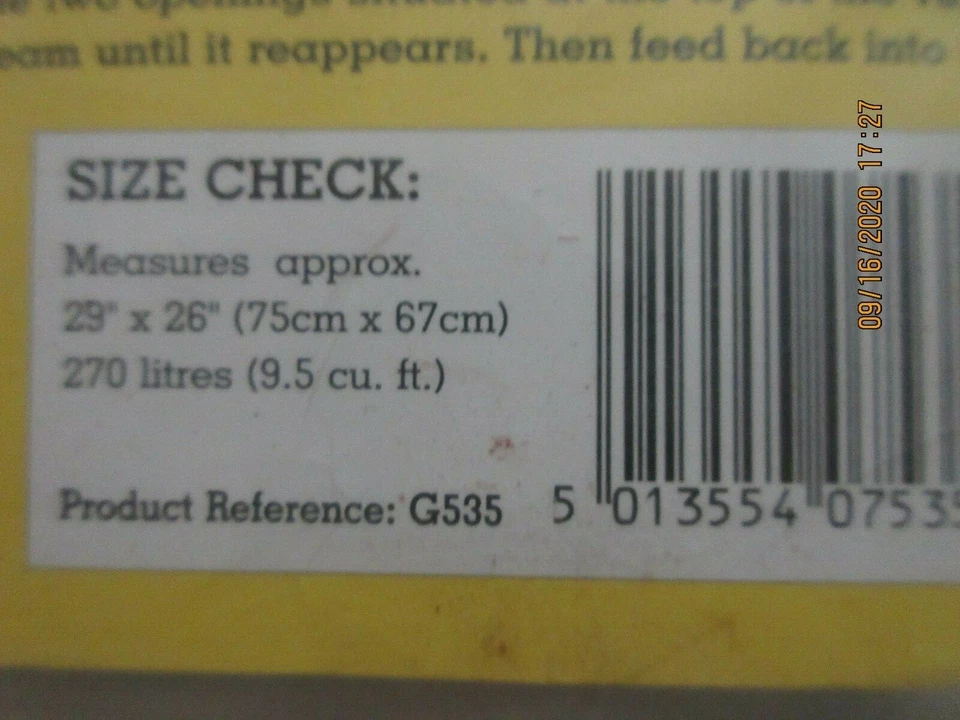  Bolsa de reciclaje de jardín 29 pulgadas hecha en Inglaterra nueva en paquete Foto 4 de 4