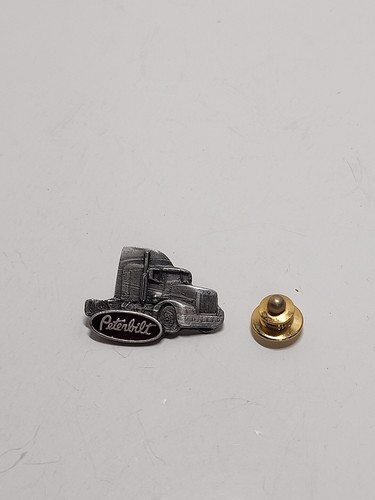 Vintage Peterbilt Trucker Truck Driver Semi Hat Lapel Pin Plastic