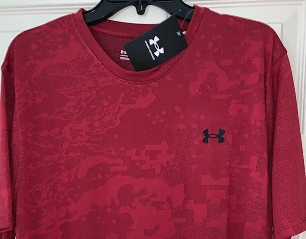 Under armour red best sale camo