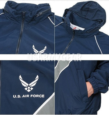 USAF Air Force AF Physical Fitness Training PT Windbraker Jacket +