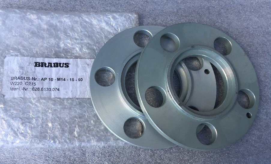 BRABUS Wheel Spacer 10 MM 86 MM To 66.5 MM Hub centric set Of 4 Pcs#626.6130.074