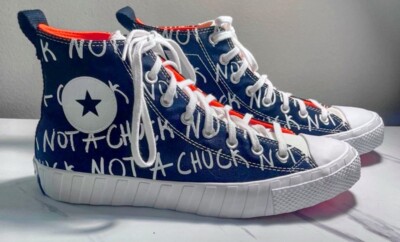 Size 11- Converse UNT1TL3D High Top  Not a Chuck  - Black-Orange