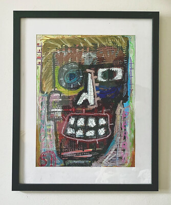 Pugnacious Perry, Expressionistische Kunst. 12x16 Zoll Original Kunstwerk von LEvans