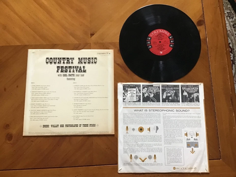 Country Music Festival Ft. Johnny Cash LP CWM1 -1963 - Image 4 of 4