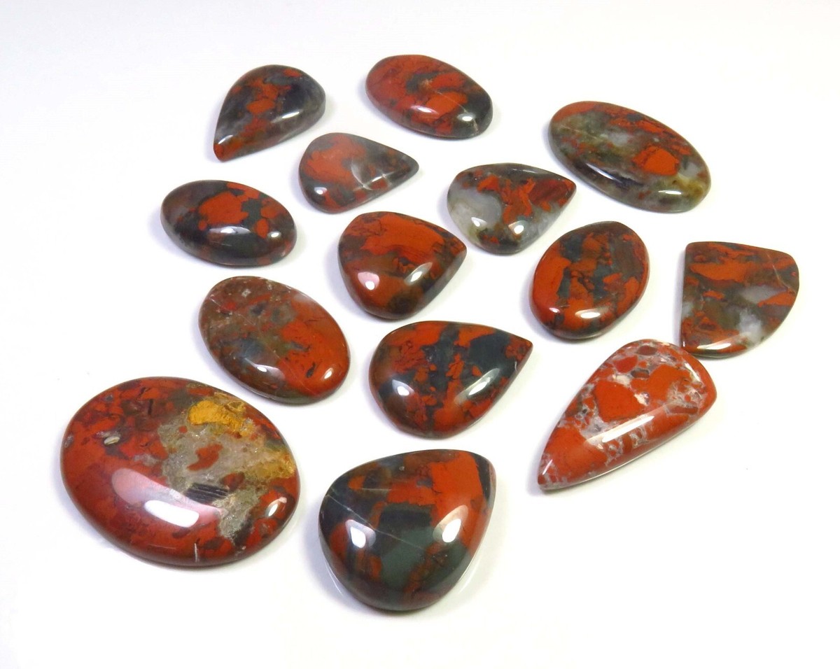 ★GWまで-2000円★Jasper　グッズ　即購入不可 Natural Red Jasper Gemstone 21-36mm 14pcs Brecciated Jasper