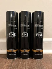3 TRESemme Ultra Fine Hairspray #3 24 HR Frizz Control Black Label 11 Oz. Each