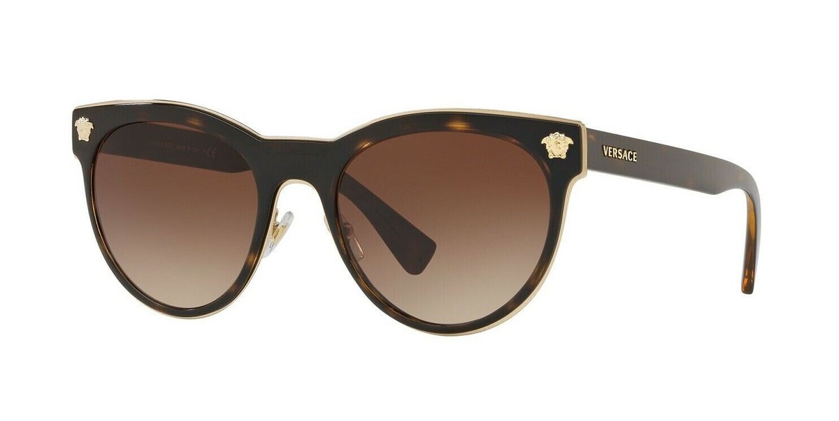Versace MEDUSA CHARM VE2198 Havana/Brown Shaded (1252/13 B 