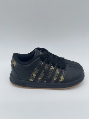 K Swiss Black Green Camo Toddler Size 6-Baby Shoes Low Top
