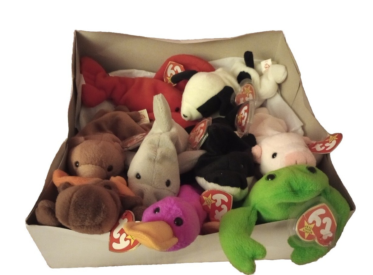 ダブり無し90's ty BEANIE BABYぬいぐるみ72点セット ビーニー TY Beanie Babies - Set of Original 9 Rare & Retired Beanie Babies